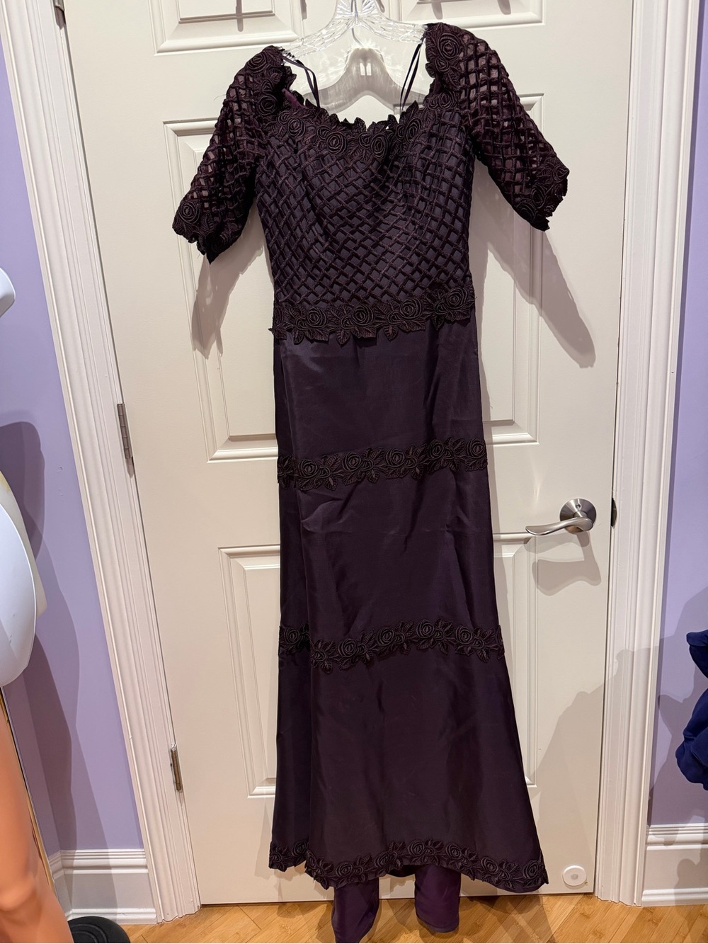 Helen Morley burgundy dress
